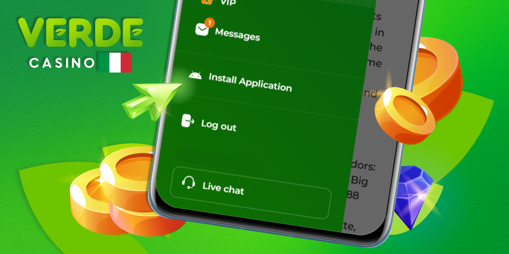 Come si installa l'app Verde Casino