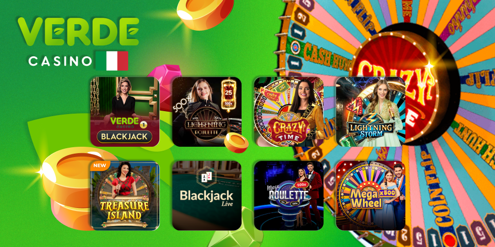 Categoria Giochi dal vivo su Verde Casino