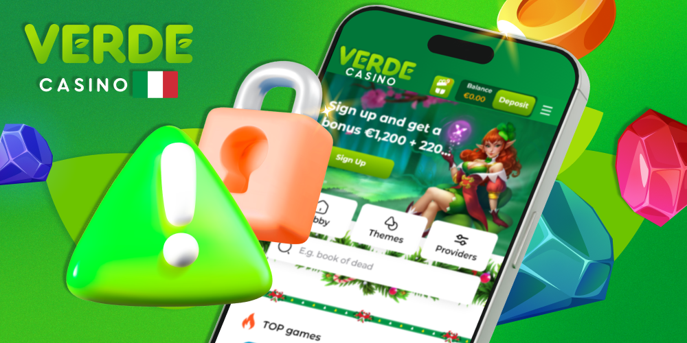 Sicuro per gli utenti dell'applicazione Verde Casino