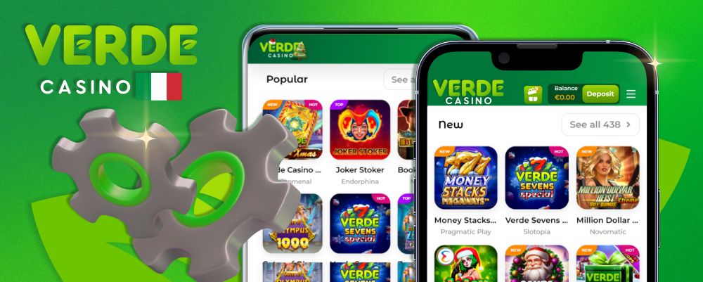 Informazioni sull'app Verde Casino