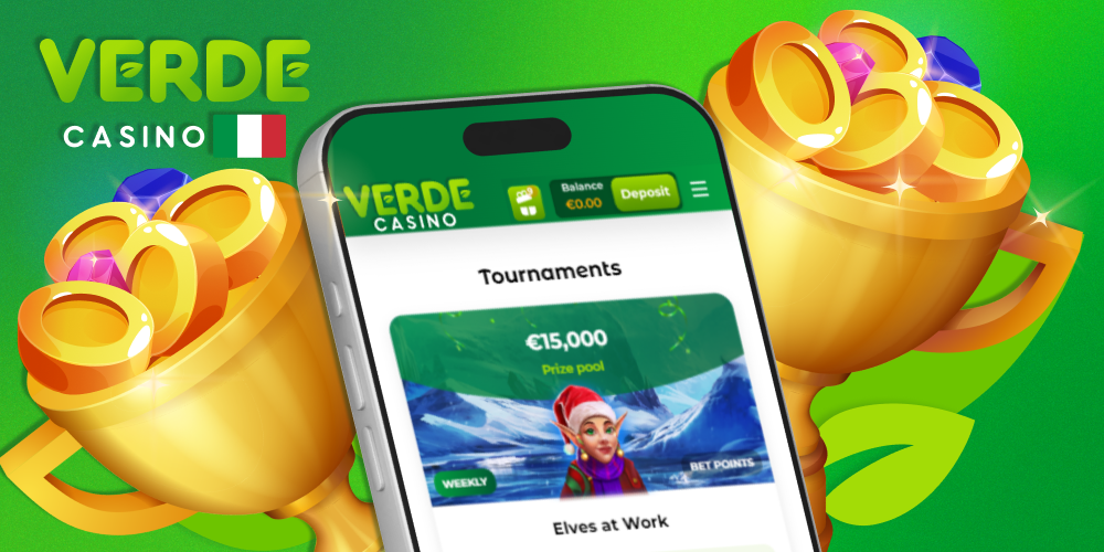 Tornei nell'app Verde Casino