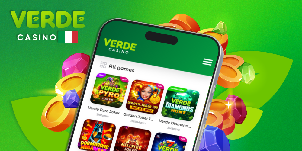 Verde Casino - piattaforma di scommesse sportive e casinò in Italia